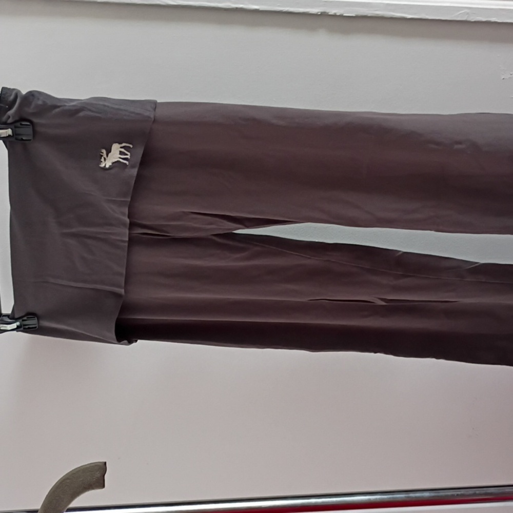 Womens Grey Bell Bottom Pants